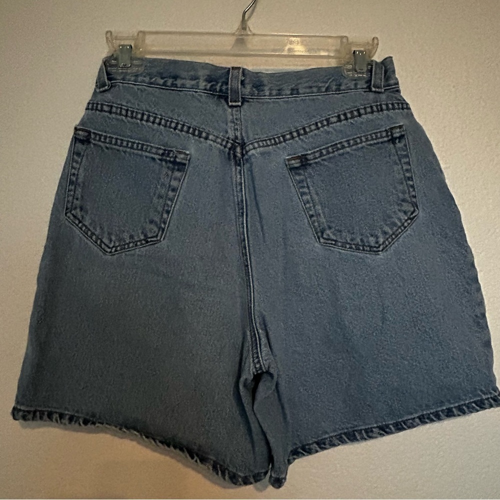 Vintage 90s Y2K Liz Claiborne Blue Mom Jean Denim Shorts - Picture 2 of 8